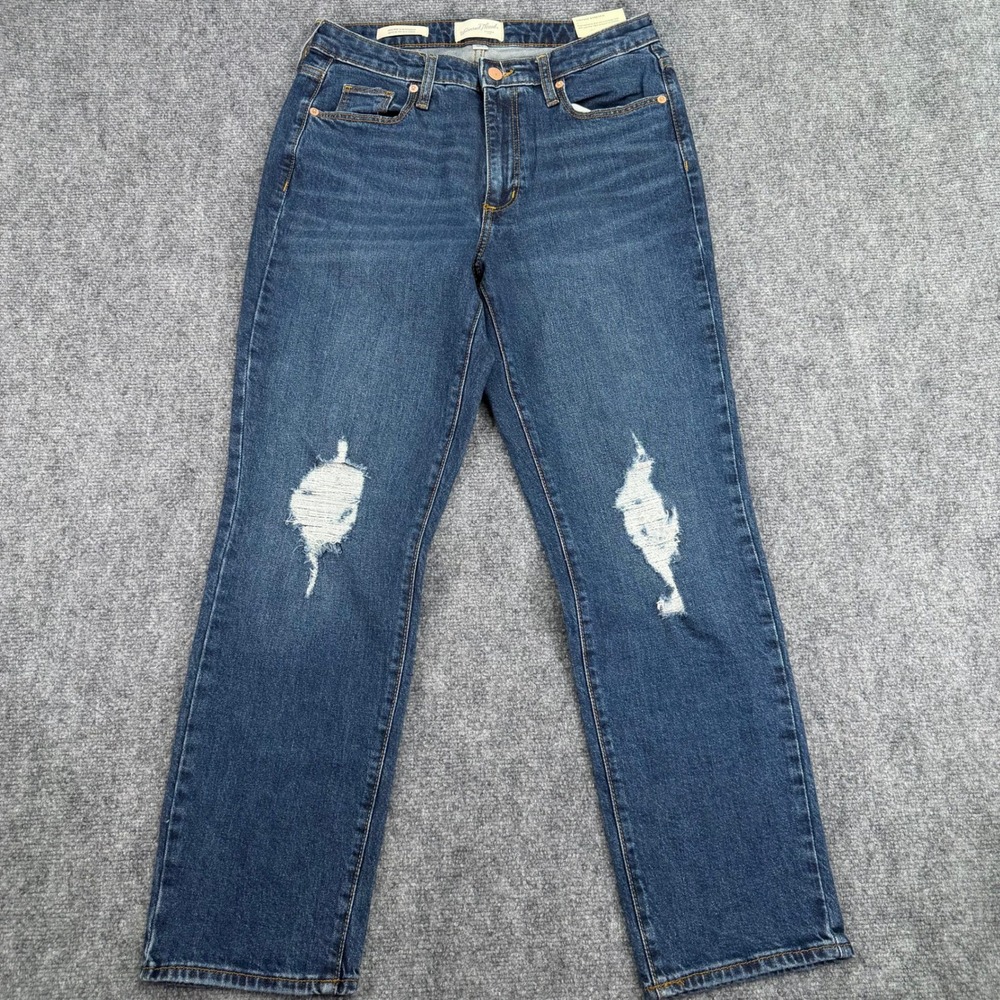 Universal Thread Jeans Womens 8 (Fits 30x27.5) Blue High Rise Slim Straight NEW
